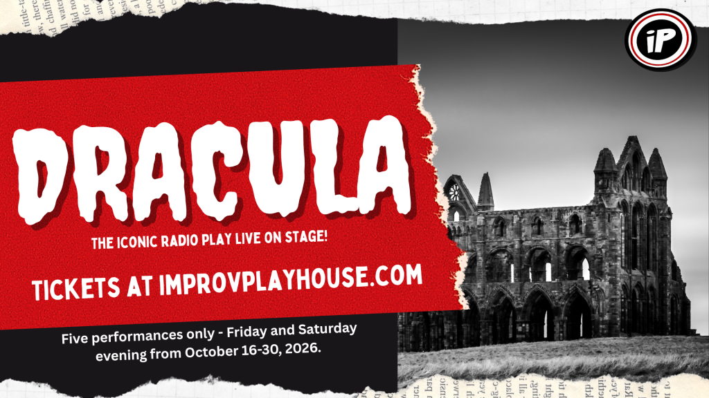Five performances only - Friday and Saturday evening from October 16-30, 2026. Shows at 7:30 PM. Doors open at 7:00 PM. Halloween Eve Closing Night: Friday, October 30